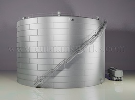 Vertical 10000 m³ cylindrical steel tank