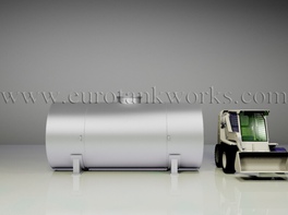 Horizontal shop-welded steel storage tank. Capacity = 15cbm