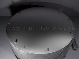 Vertical 30000 m³ cylindrical steel tank