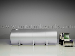 Horizontal shop-welded steel storage tank. Capacity = 30cbm